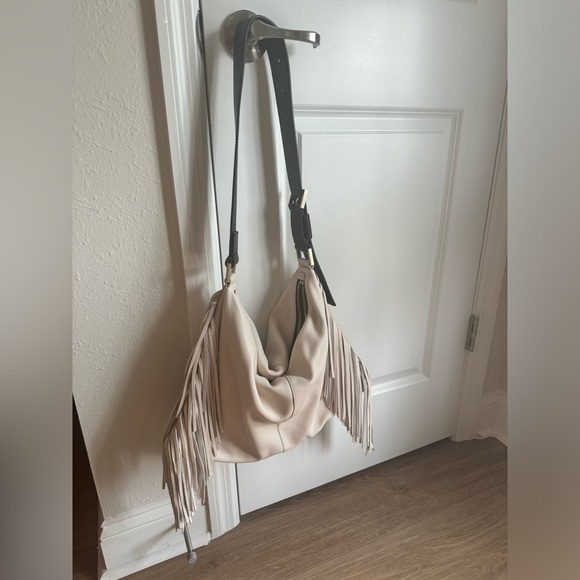 AllSaints Fringe Hobo Bag Purse - Picture 8 of 8